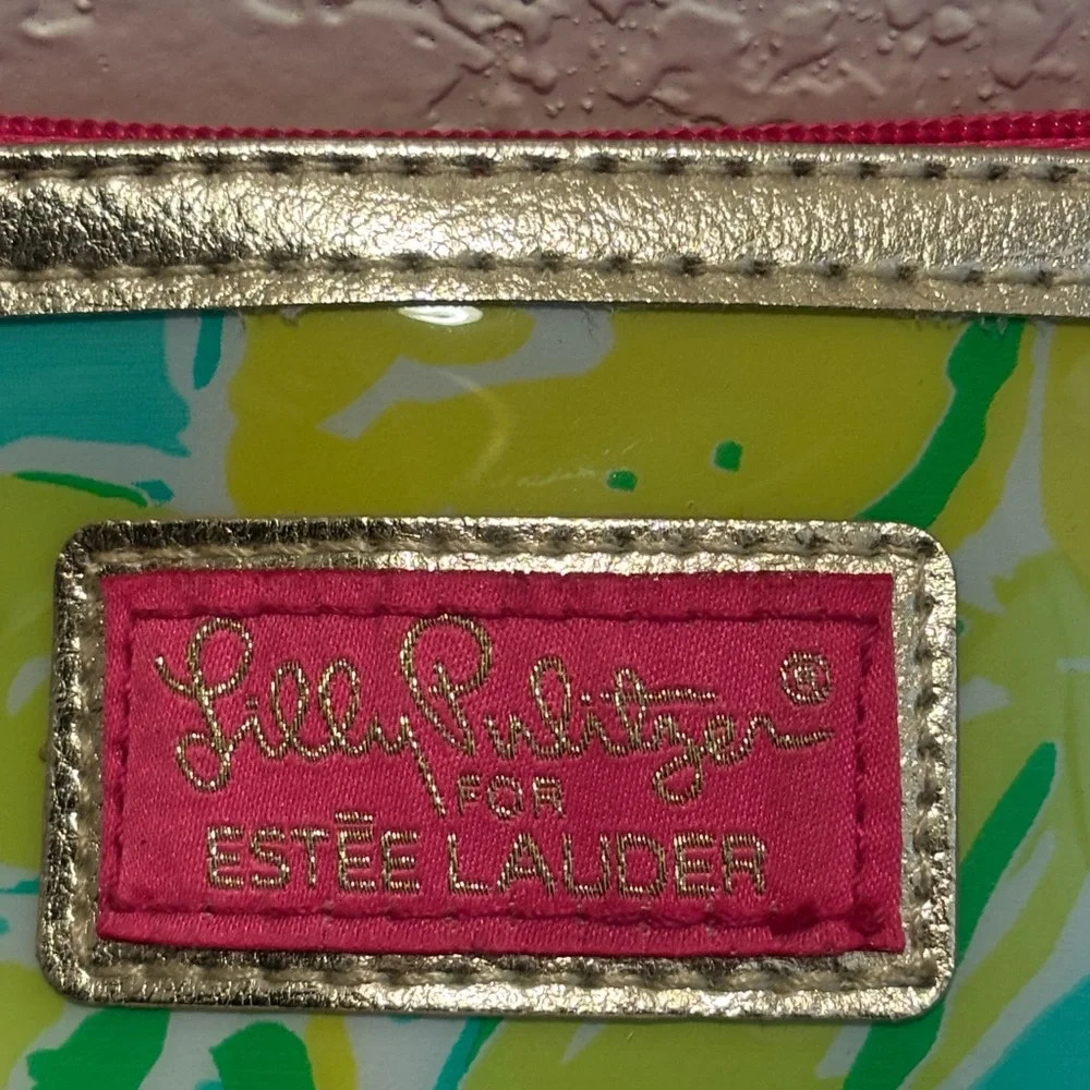 Lilly Pulitzer-Estee‎ Lauder Colorful Floral Cosmetic Bag